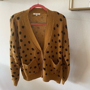 Leopard Print Madewell Button Cardigan